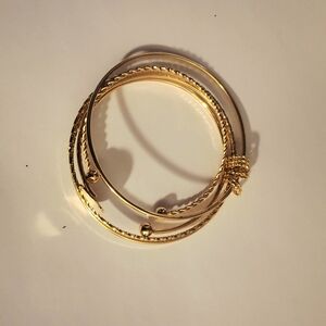 Elegant Gold Bangle Set